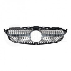 Решетка радиатора Mercedes Benz W205 14-18 (хром/серебро) Diamond