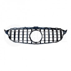 Решетка радиатора Mercedes Benz W205 14-18 (глянц.чёрн. GTR)