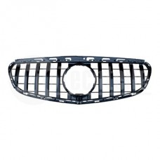 Решетка радиатора Mercedes Benz W212 13-15 (глянц. чёрная) GTR