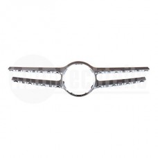 Накладка решетки радиатора Mercedes Benz W212 13-15 (хром/серый)