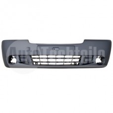 Бампер передний Opel Vivaro / Renault Trafic 06-14 (чёрный, под противотуманки)