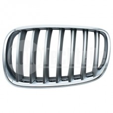 Решетка радиатора левая BMW X5 E70 06-13 / X6 E71 07-14 (хром/титан)