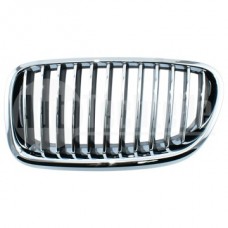 Решетка радиатора левая BMW 5 F10 10-16/ 5 F11 10-17 (хром/хром/чёрн.)