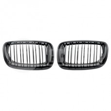 Решетки радиатора компл. BMW X5 E70 06-13 / X6 E71 07-14 (глянц. чёрн., двойные)