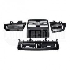 Комплект воздушных дефлекторов BMW 5 F10/F11 09-17 (хром/черный)