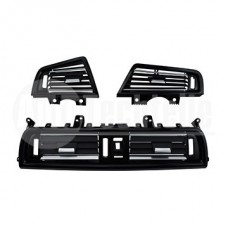 Комплект воздушных дефлекторов BMW 5 F10/F11 09-17 (хром/черный глянц.)