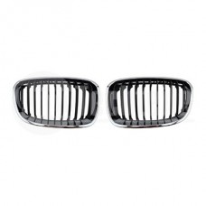 Решетки радиатора компл. BMW 1 F20/F21 10-15 (хром чёрн.)