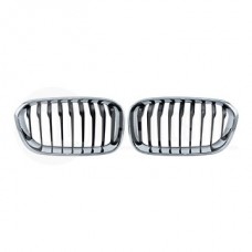 Решетки радиатора компл. BMW 1 F20/F21 15-19 (хром чёрн.)
