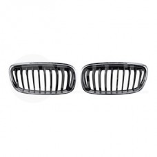 Решетки радиатора компл. BMW 2 F45/F46 13-18 (хром чёрн.)
