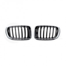 Решетки радиатора компл. BMW X3 F25 / X4 F26 14-18 (хром/чёрн.)