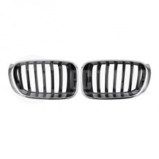 Решетка радиатора BMW X3 F25 / X4 F26 14-18 (хром/чёрн.)