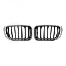 Решетка радиатора BMW X3 F25 / X4 F26 14-18 (хром/чёрн.)