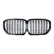 Решетка радиатора BMW X5 G05 19- (глянц. чёрн. двойная/ с отв. камеры)