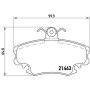 Тормозные колодки  дисковые, к-кт. BREMBO P68008   (OE:  7701202848  ; 7701201775 )